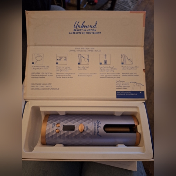 Brand NEW* Conair Unbound cordless auto Hair Curler - Picture 2 of 9